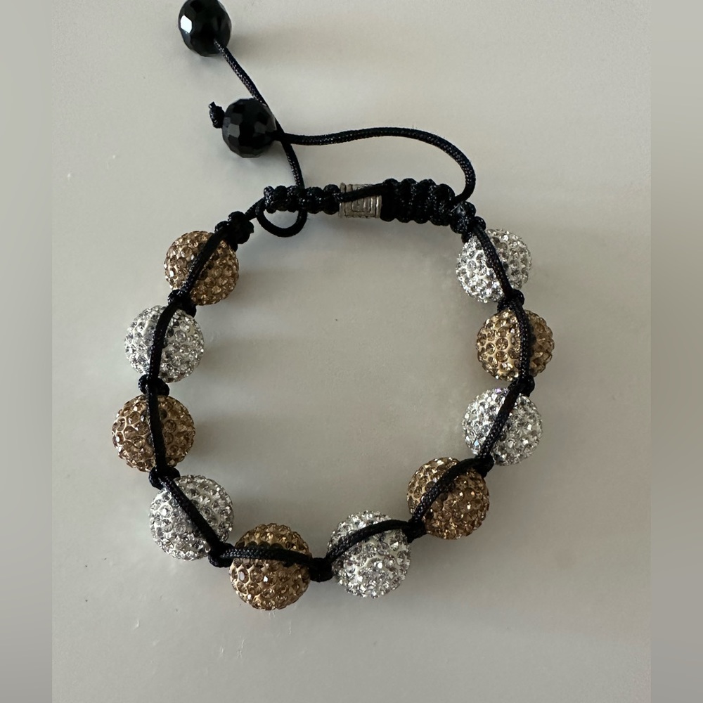 Silver & Gold Shamballa Bracelet